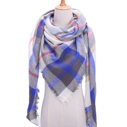 Autumn Plaid Cashmere Wrap