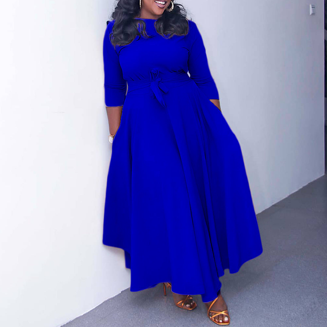Sculpted Elegance Plus Dress