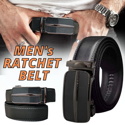 Classic Slide Buckle Ratchet Belt for Men