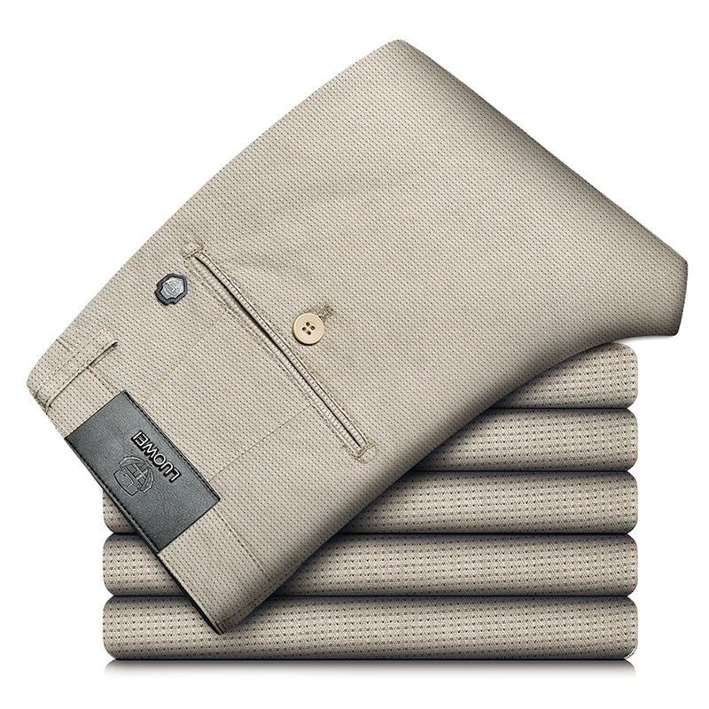 Elite Plaid Stretch Slim Pants