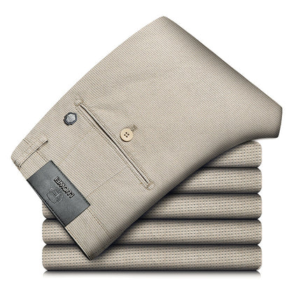 Elite Plaid Stretch Slim Pants