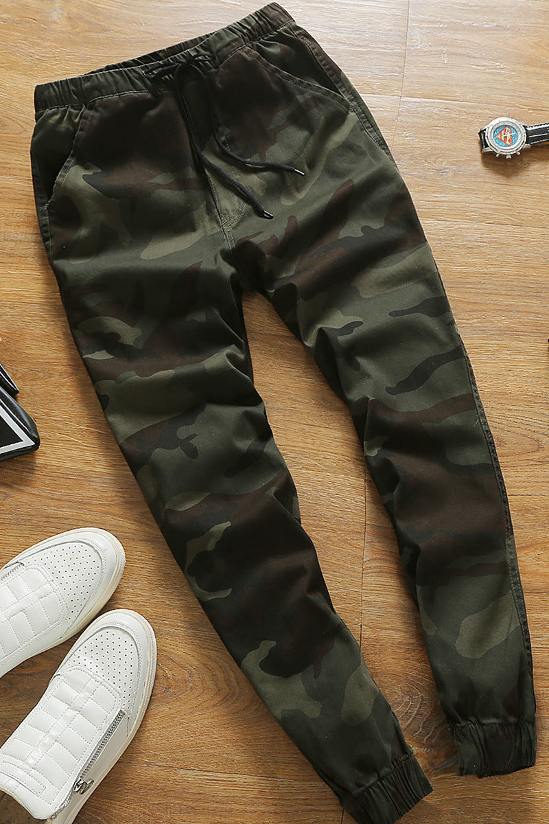 Trendy Camo Waist Corset Trousers