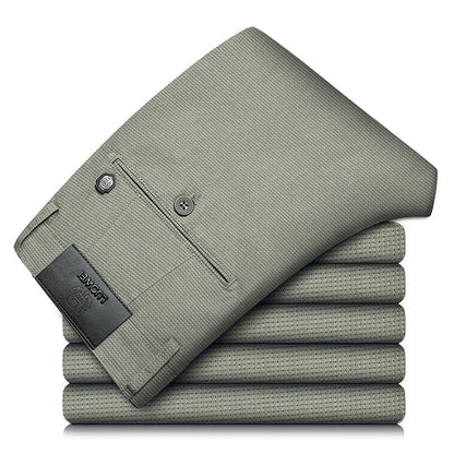 Elite Plaid Stretch Slim Pants