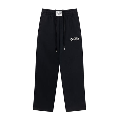 Men’s Embroidered Letter Athletic Jogger Pants