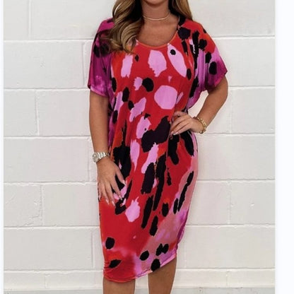 Print Bliss Plus Size Dress