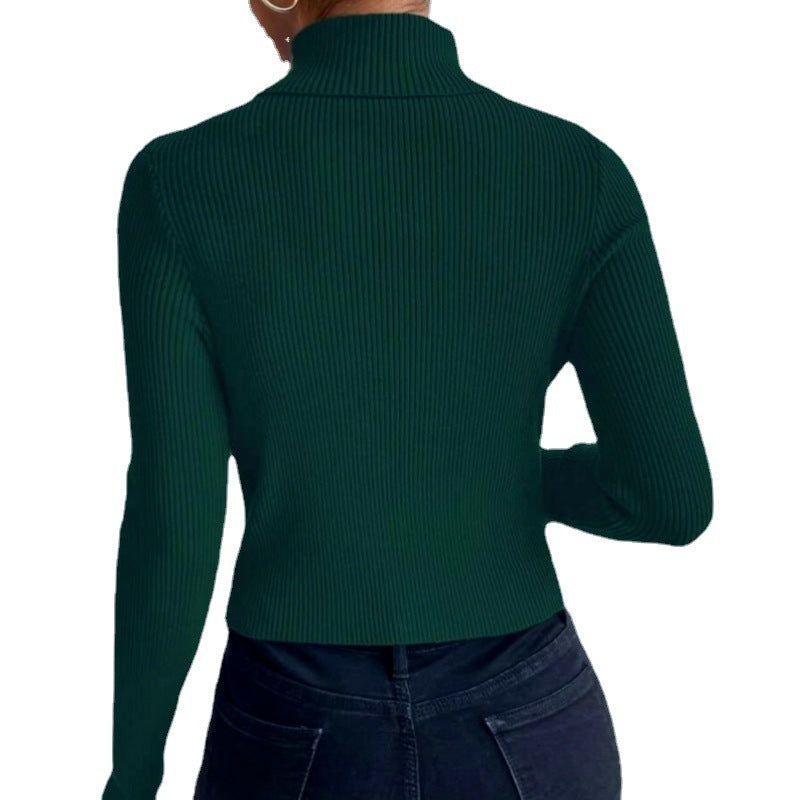 Spring Breeze Buttoned Slim Fit Knit Sweater