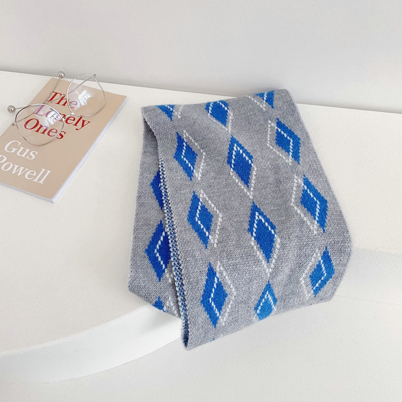 Urban Diamond Knitted Scarf
