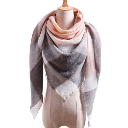 Autumn Plaid Cashmere Wrap
