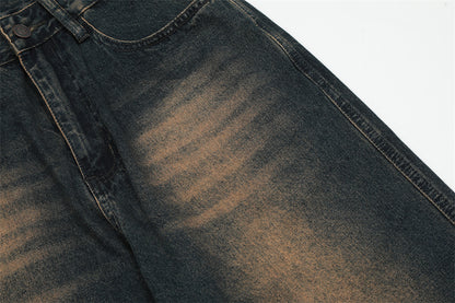 Men’s Vintage Washed Loose-Fit Dad Jeans