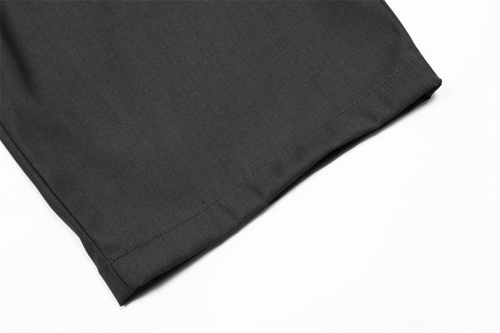 Classic Solid Color Casual Suit Pants for Men