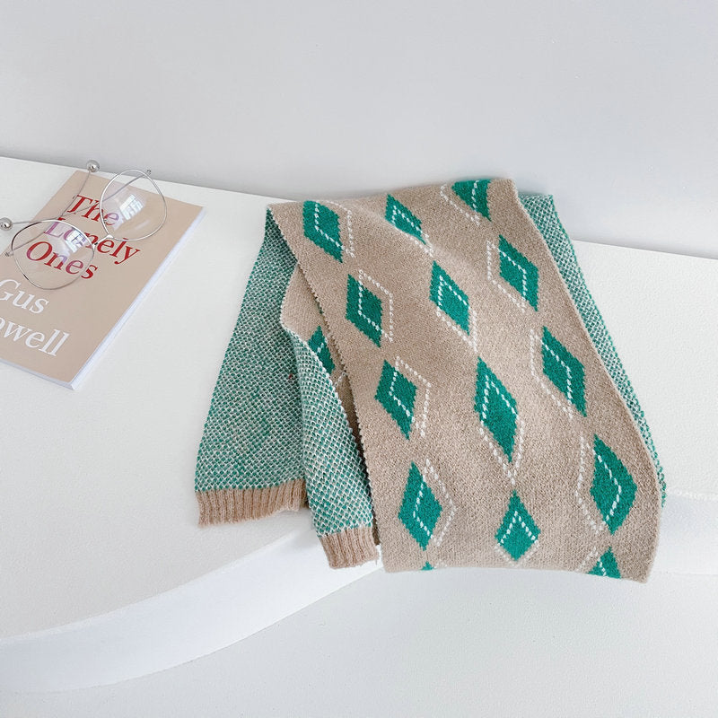 Urban Diamond Knitted Scarf