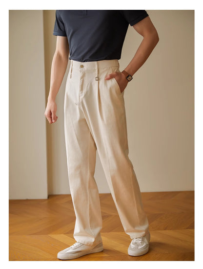 Vintage Vibe Casual Trousers