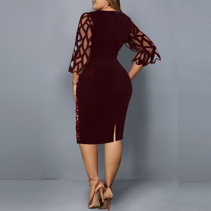 Radiant Glow Plus Dress