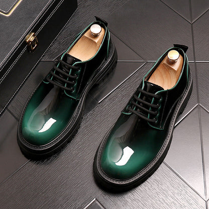 Sleek Shine Leather Business Shoes