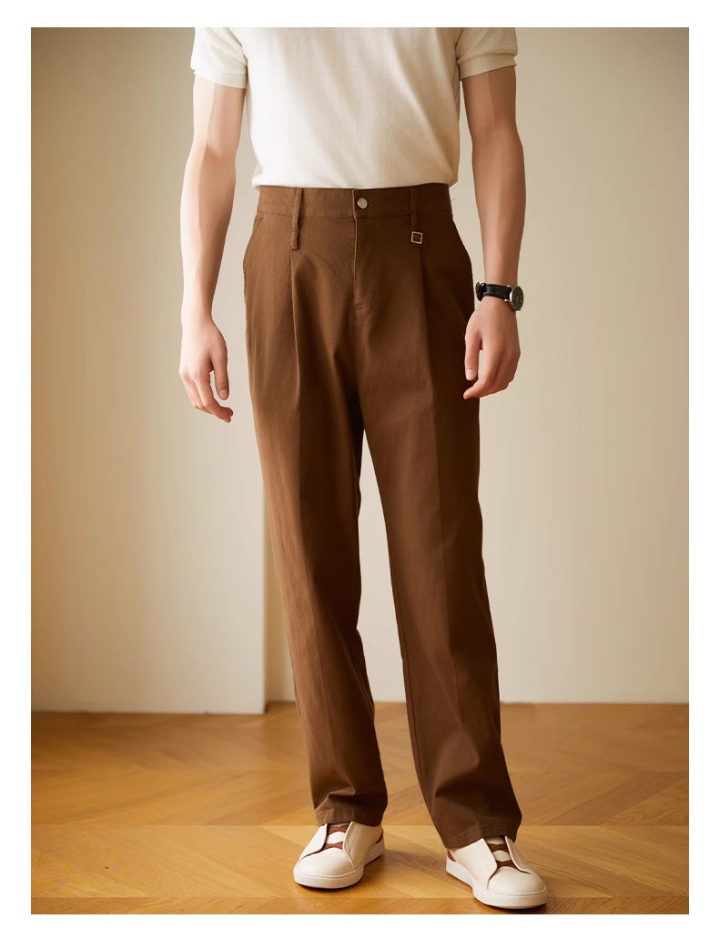 Vintage Vibe Casual Trousers
