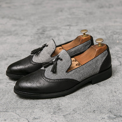 Oxford Vibe Men’s Leather Loafers – British Casual Style