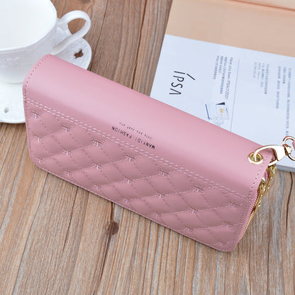 Women's Purse Long Double Zipper Handbags Shoulder Bag