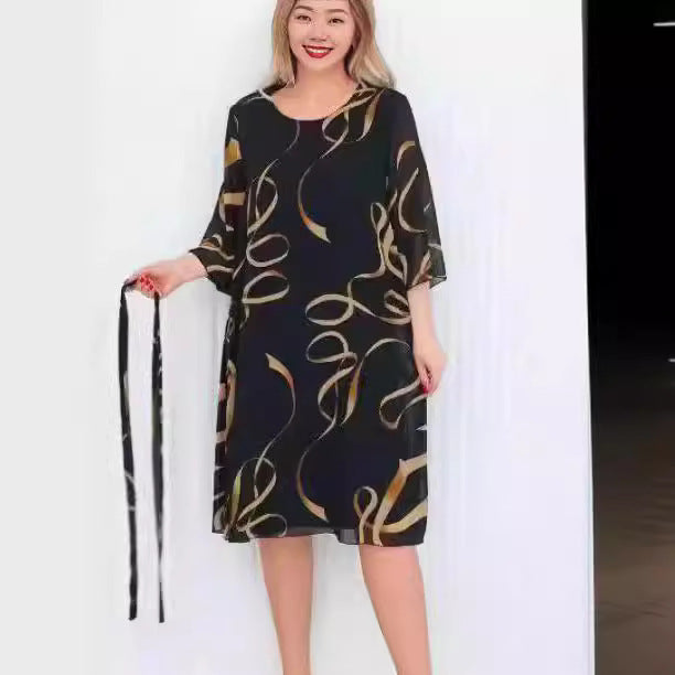 Graceful Flow Plus Dress