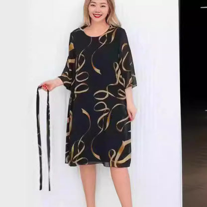 Graceful Flow Plus Dress