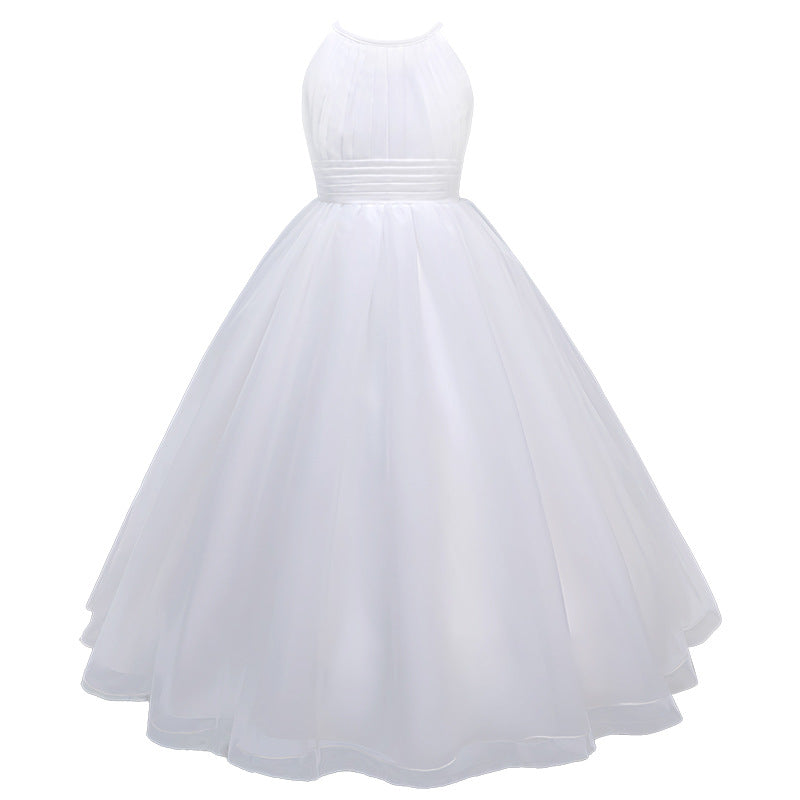 Snowflake Elegance: Fluffy White Dress