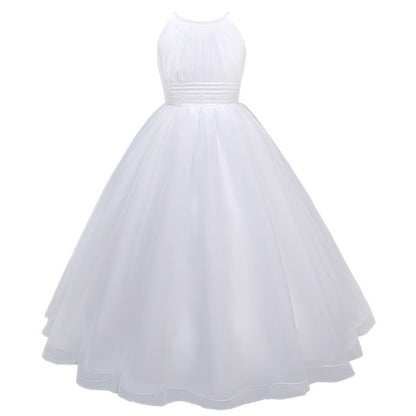 Snowflake Elegance: Fluffy White Dress