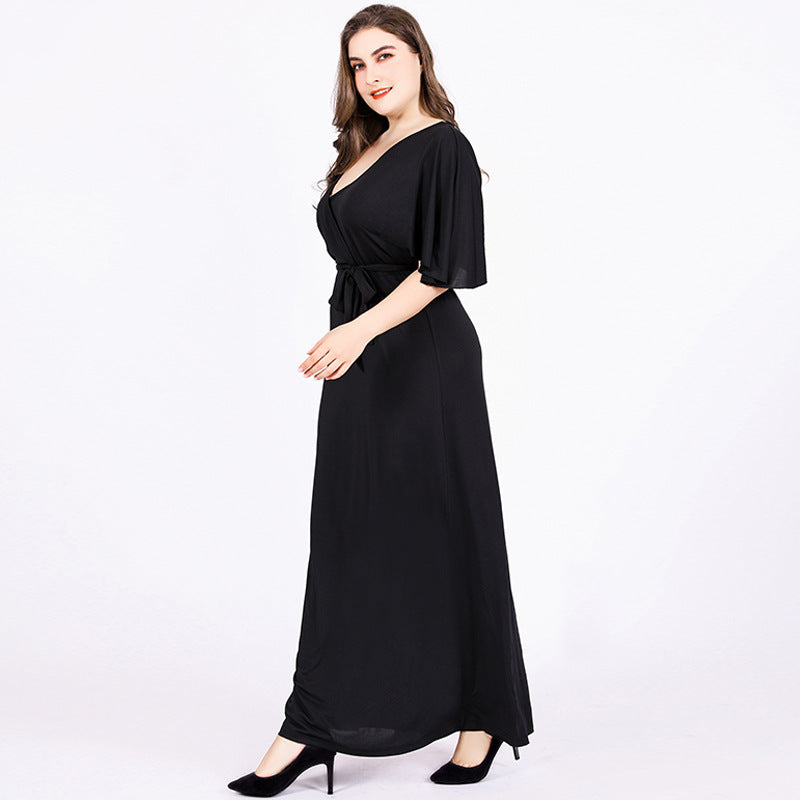 Velvet Charm Plus Gown
