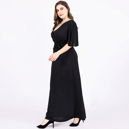 Velvet Charm Plus Gown