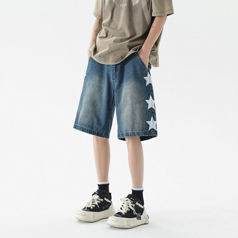 Star Vibe Retro Denim Pants