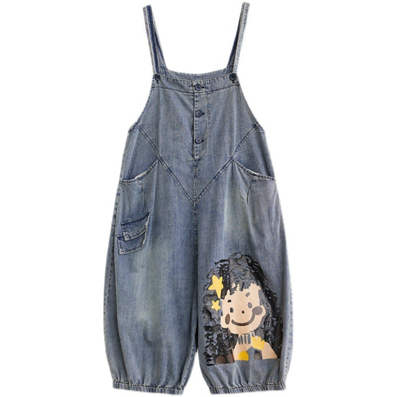 Easy Fit Denim Jumpsuit