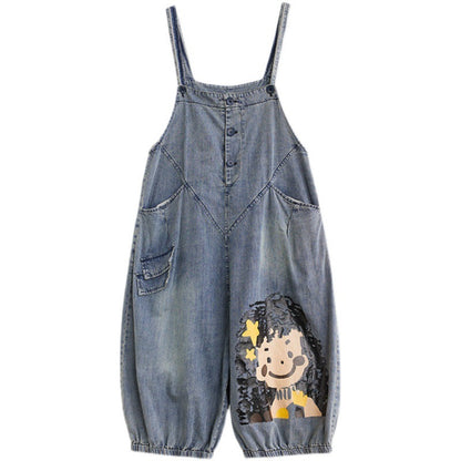 Easy Fit Denim Jumpsuit