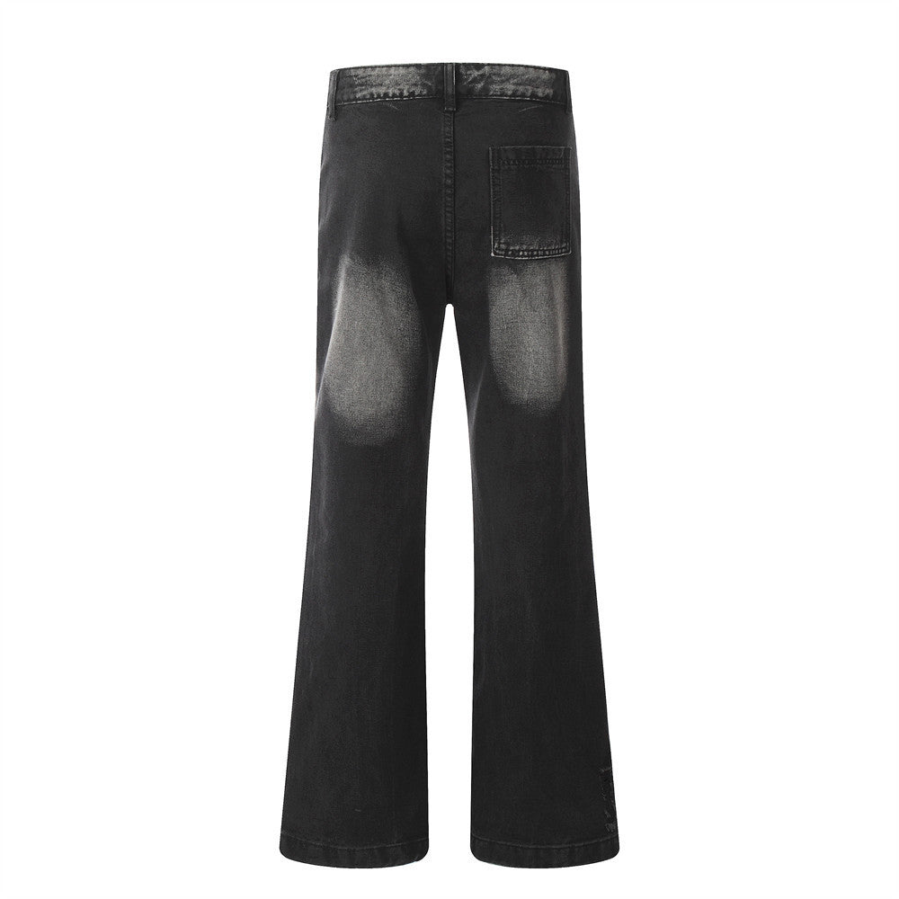 Men's Fashion Loose Fit Bootcut Denim Pants