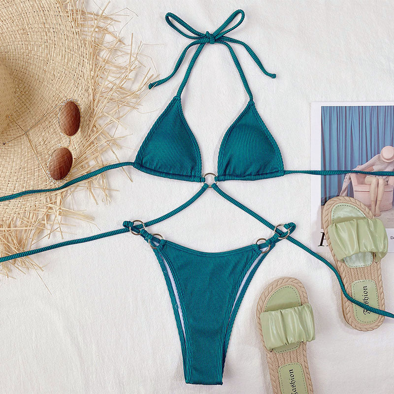 Wave Kissed: Bikini Swimwear Set